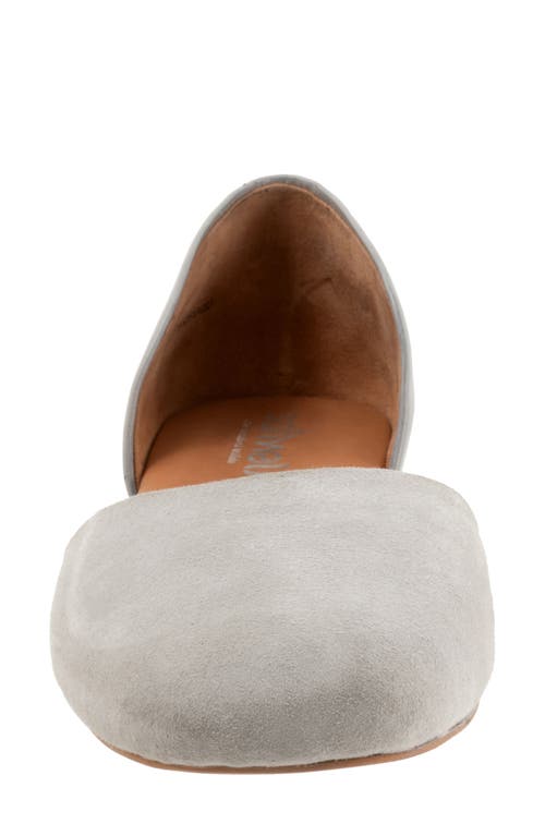 Softwalk ® Kamari D'orsay Flat In Grey Suede