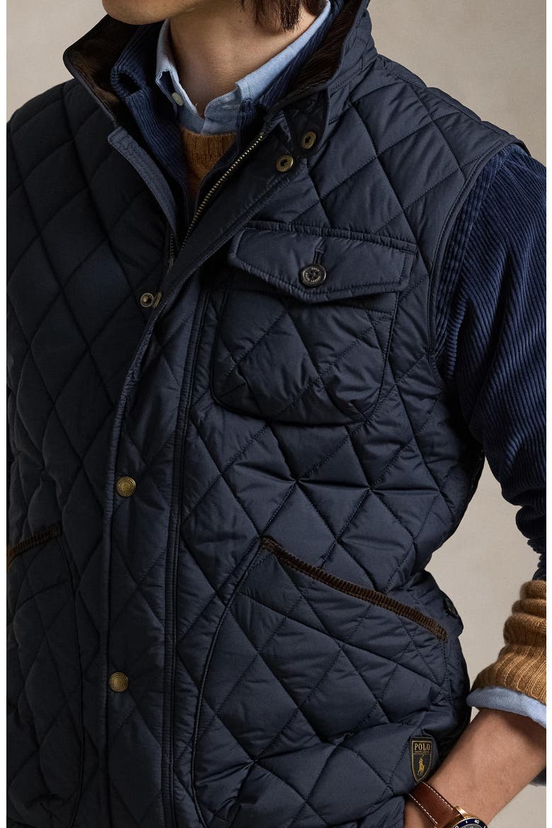 Beaton Quilted Utility Vest, Alternate, color, COLLEGE NAVY