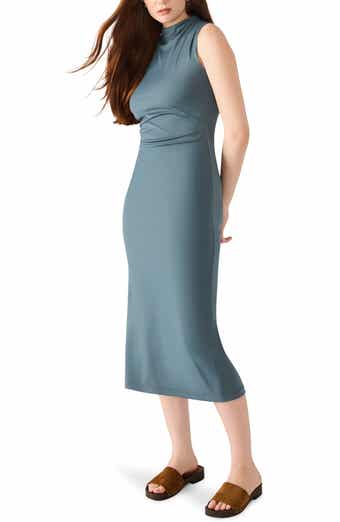 Steve Madden Mo Funnel Neck Matte Jersey Dress