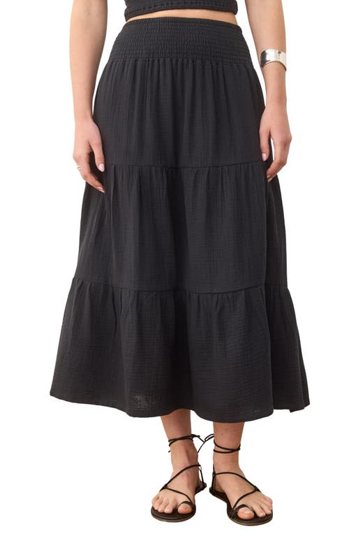 Marine Layer Corinne Double Cloth Cotton Maxi Skirt