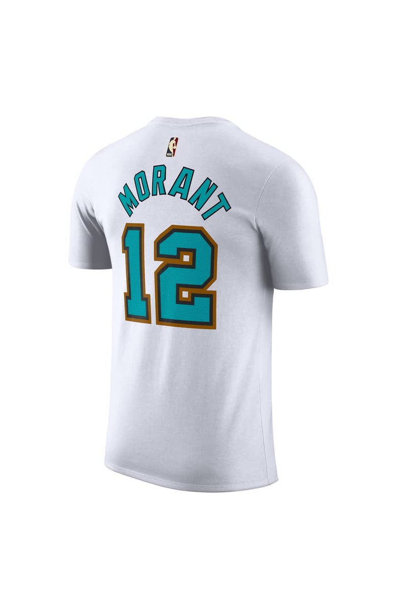 Nike Men's Nike Ja Morant White Memphis Grizzlies Classic Edition Name & Number T-Shirt, Alternate, color, 