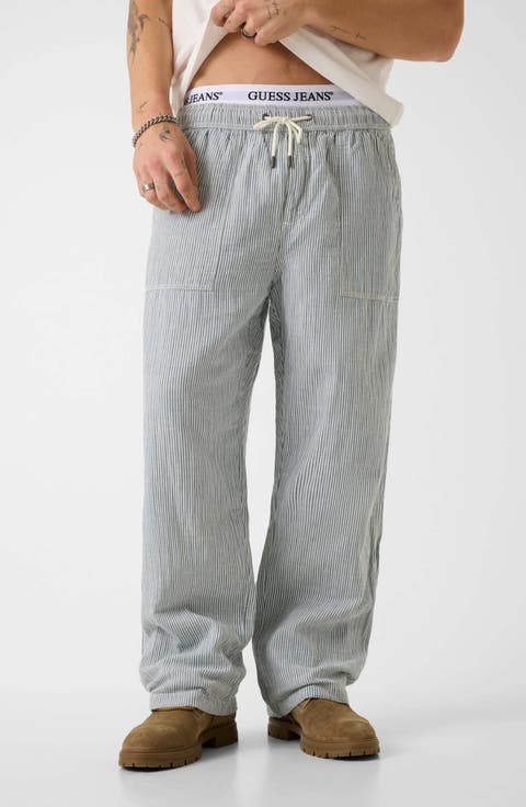 Stripe Drawstring Pants