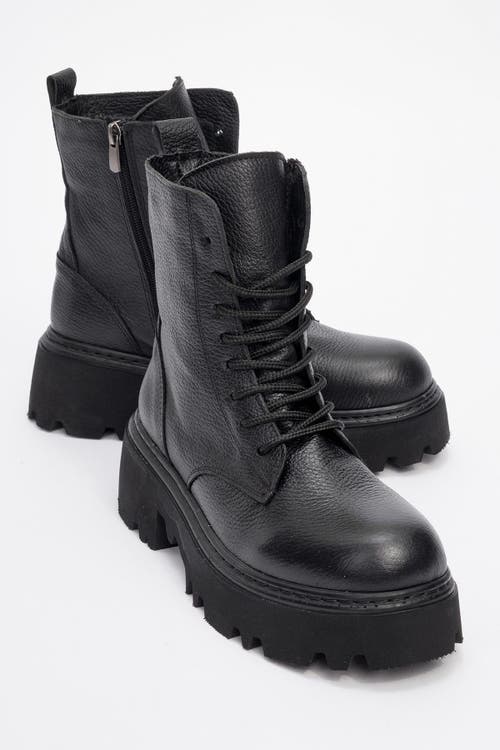 Forever & Always Shoes Tina Leather Ankle Boot In Multi