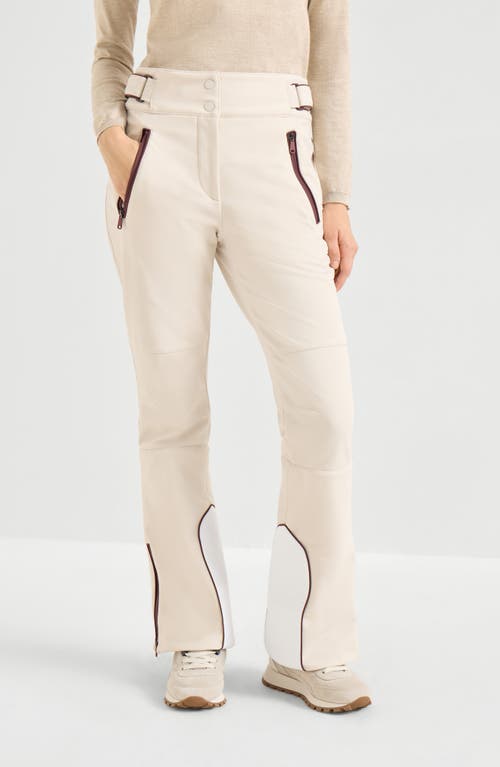 Brunello Cucinelli Belt-loops Trousers In Neutral