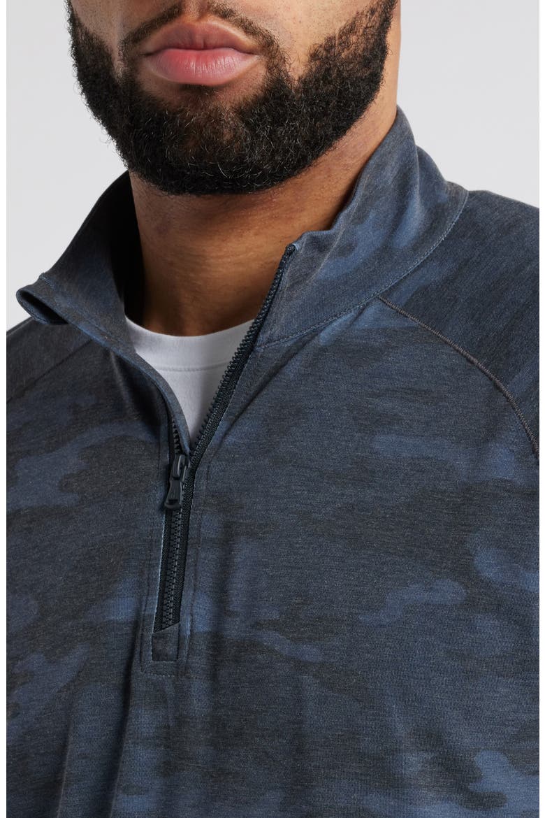 Patton Camo Half Zip Pullover, Alternate, color, HEATHER BL
