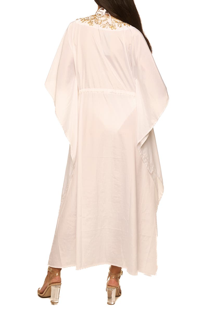 RANEES Embellished Duster, Alternate, color, White