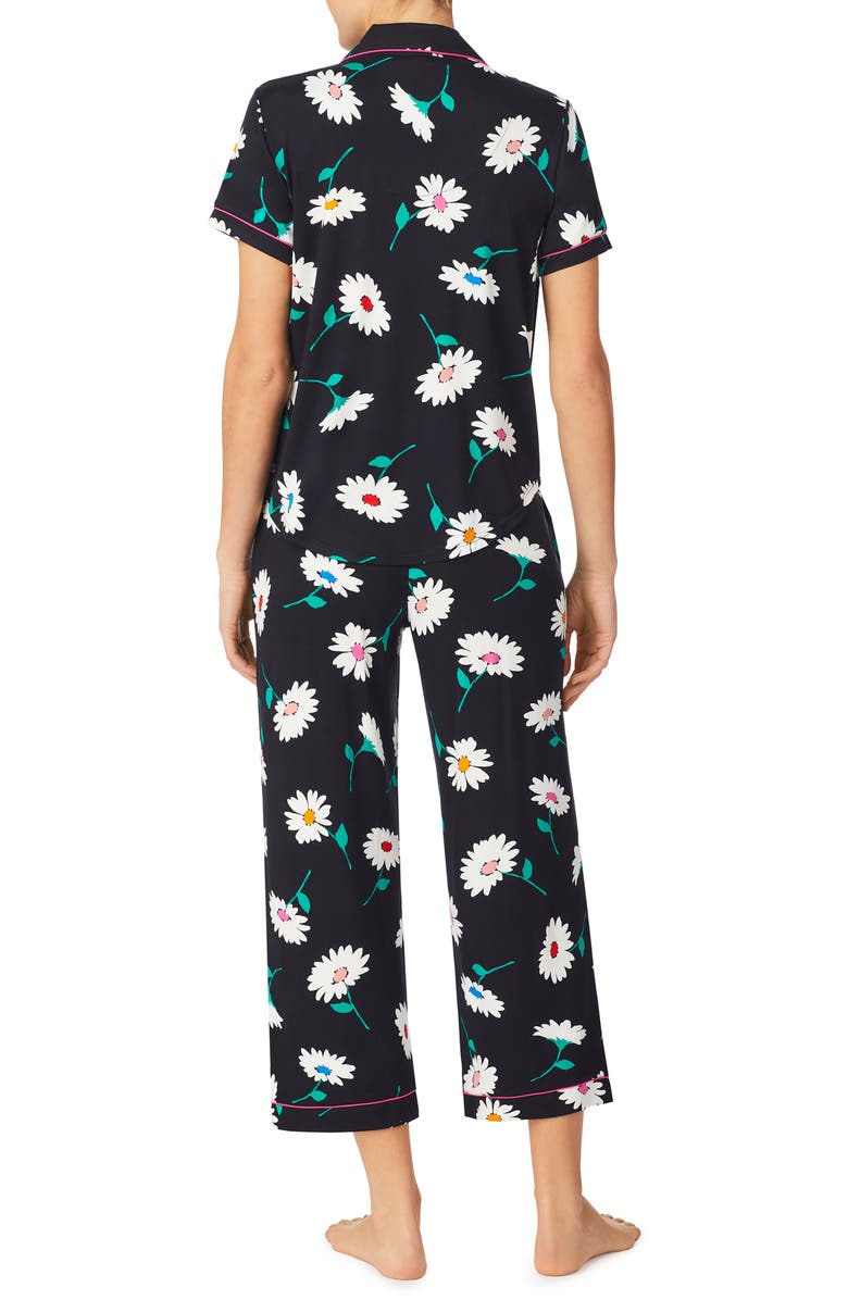 Kate Spade New York print crop pajamas, Alternate, color, 