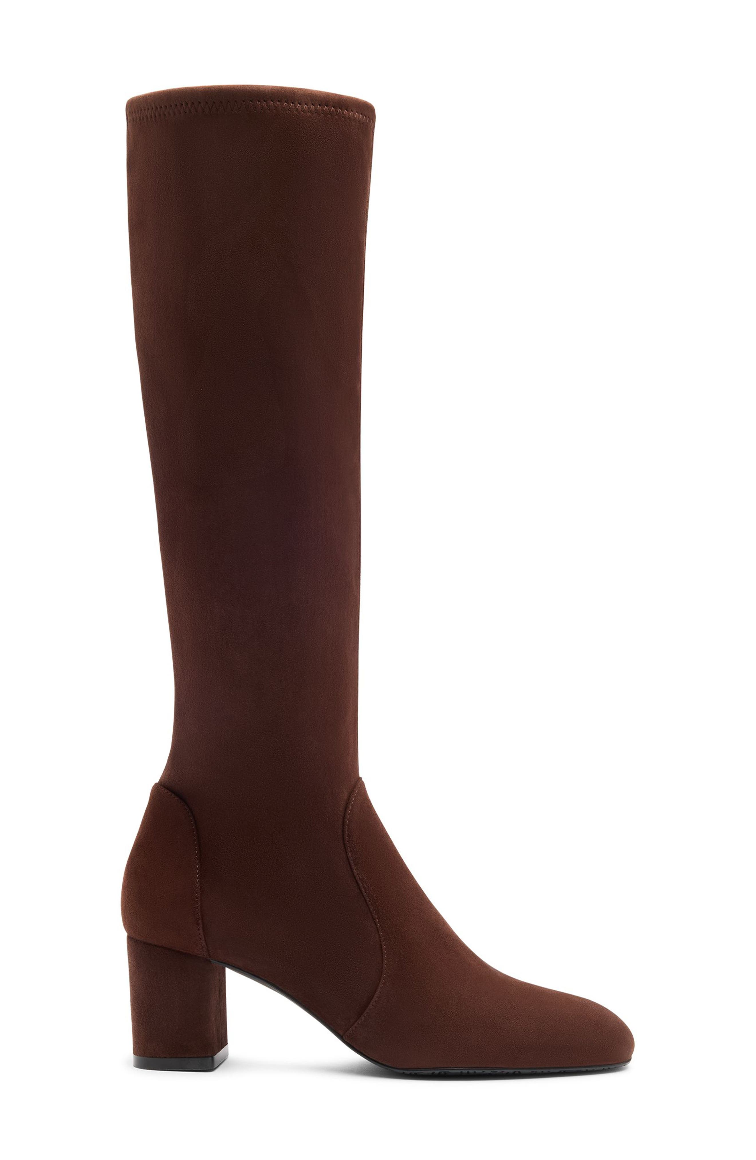 Stuart Weitzman Lucie Knee High Block Heel Boot (Women) | Nordstrom