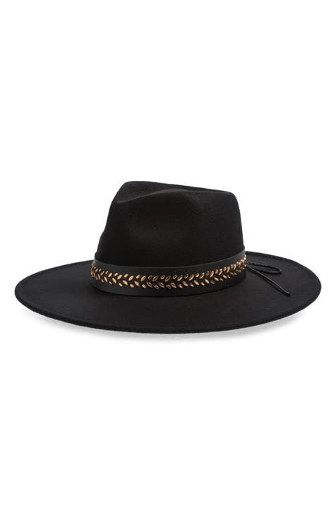 Studded Western Panama Hat