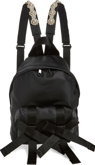 バックパック・リュック Simone Rocha Bow Front Backpack - Nylon - Black Simone Rocha Bow Front Backpack | Nordstrom