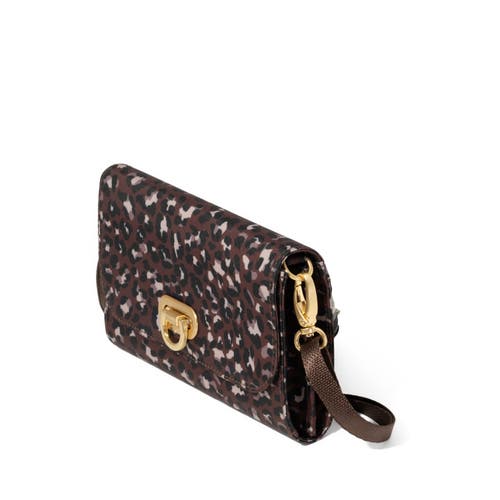 Baggallini Coastal Flip Lock Rfid Phone Wallet Crossbody Bag In Multi