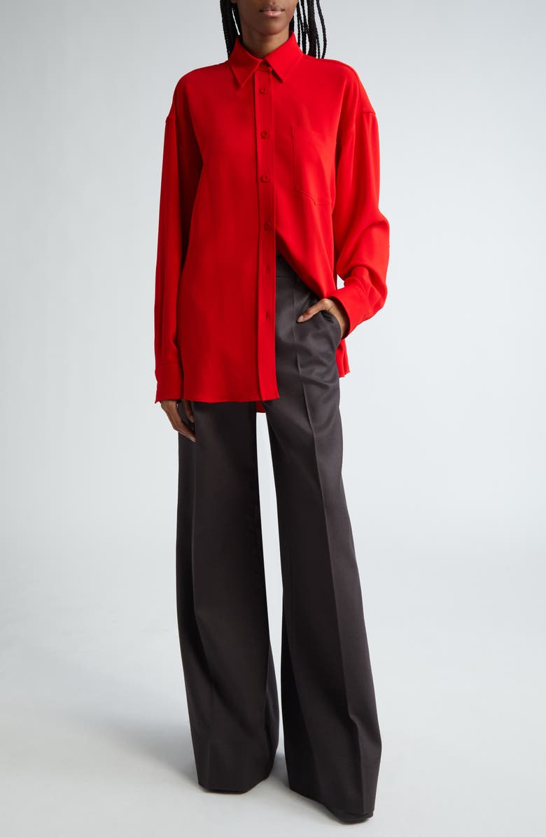 Stella McCartney Oversize Button-Up Shirt, Alternate, color, 