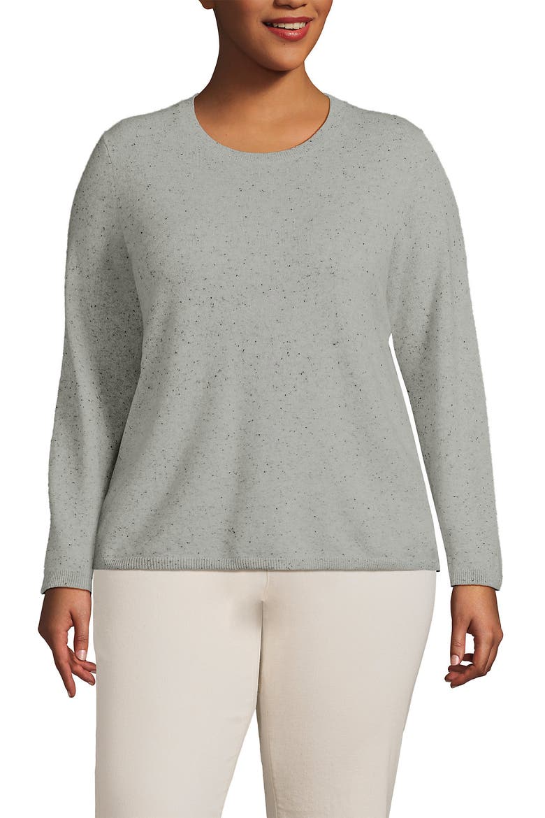 Cashmere Sweater, Main, color, Gray/Black Donegal