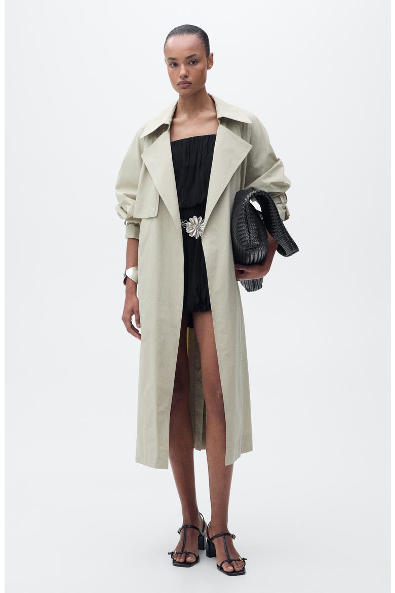 Blouson Minidress, Alternate, color, BLACK