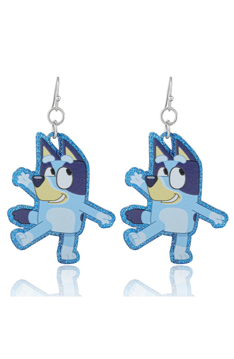 BLUEY Lightweight Drop Earrings with Character Silhouettes, Main, color, Blue