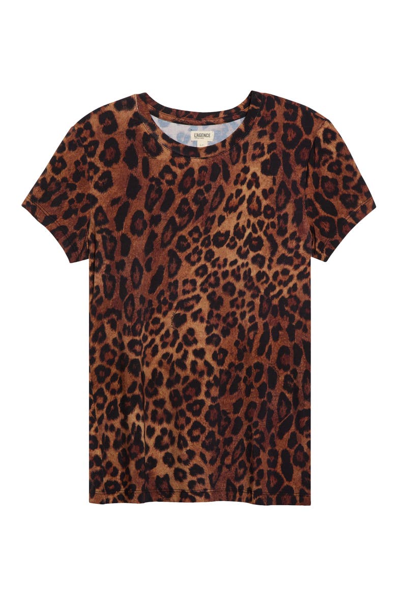 Ressi Animal Print T-Shirt, Main, color, TAN MT JAVAN LEOPARD