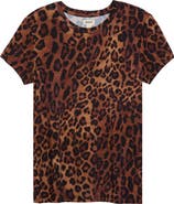 L'AGENCE Ressi Animal Print T-Shirt