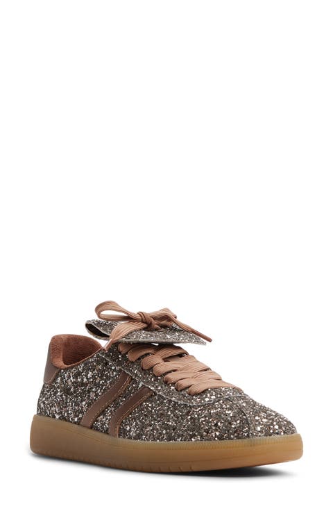 Itsneaker Glitter Sneaker with Removable Kiltie Flap (Women)