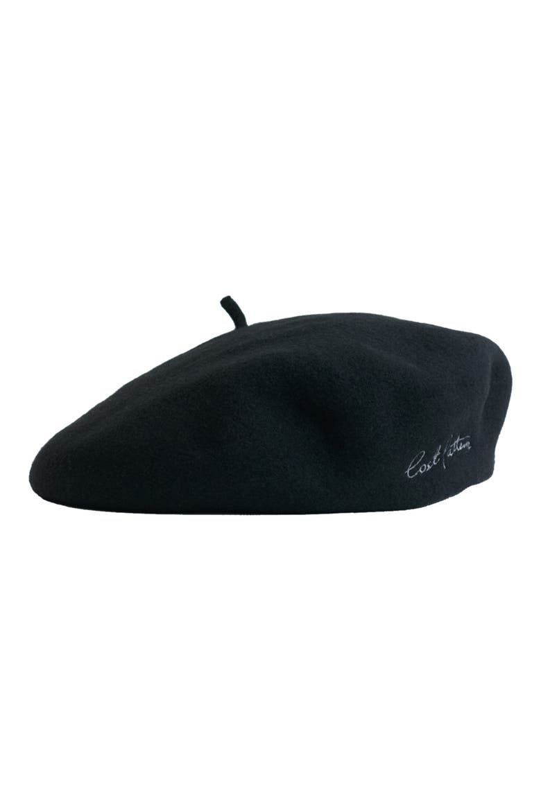 Bon Chic Wool Blend Beret, Alternate, color, BLACK