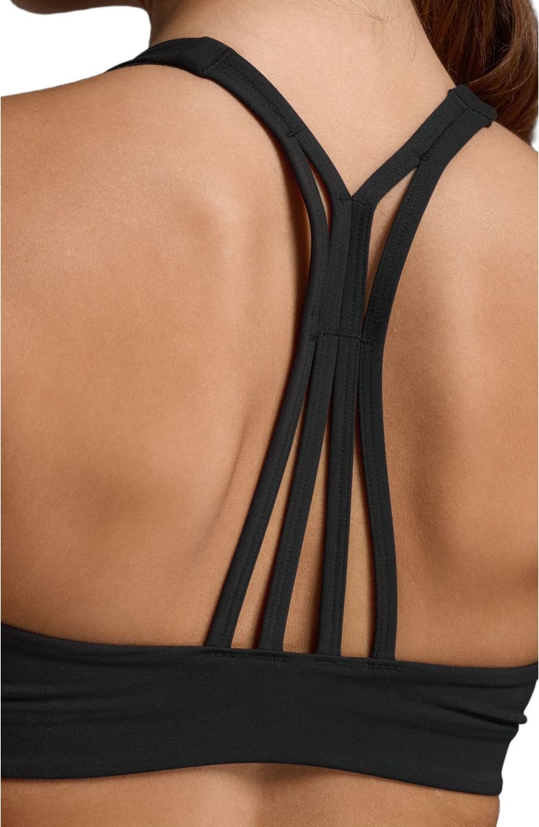 2XU Form Strappy Low Impact Bra, Alternate, color, Black/Black