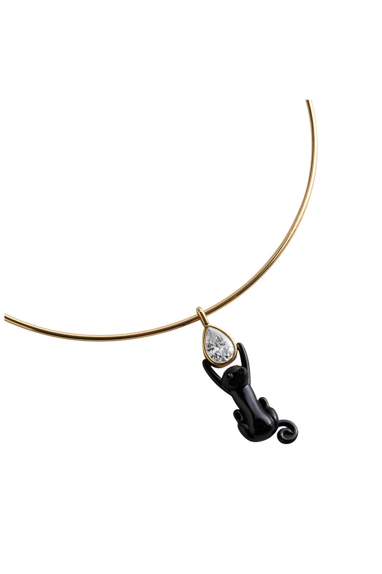 Purranormal Activity Cat Collar Necklace, Alternate, color, BLACK
