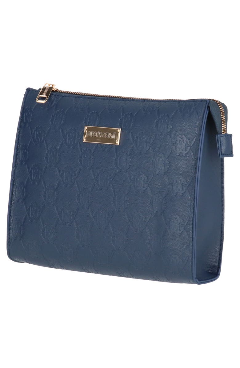 Roberto Cavalli Embossed Monogram Toiletry Bag, Alternate, color, 