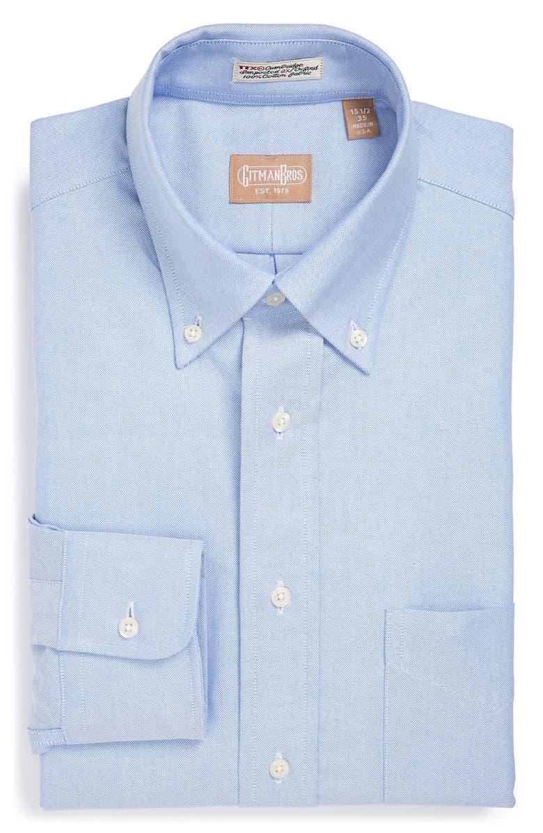Gitman Cambridge Oxford Regular Fit Dress Shirt, Main, color, 