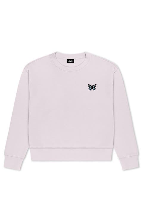 Butterfly Relaxed Fleece Crewneck Sweatshirt