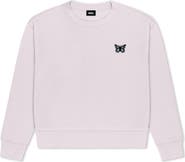 Dalix Butterfly Relaxed Fleece Crewneck Sweatshirt