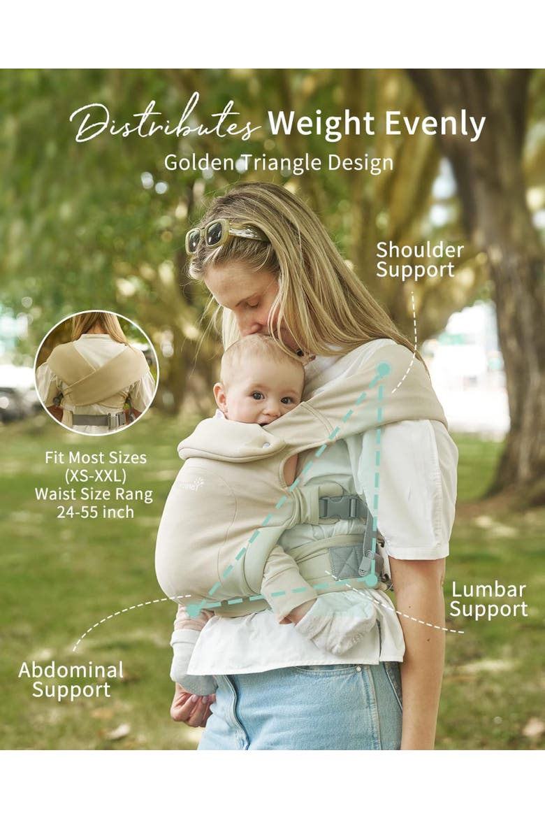 Baby Carrier Newborn to Toddler, Alternate, color, Off-white