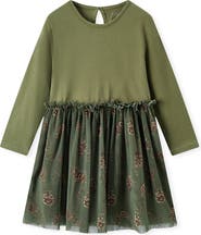 Milkbarn Cotton Stretch Long Sleeve Ballet Dress