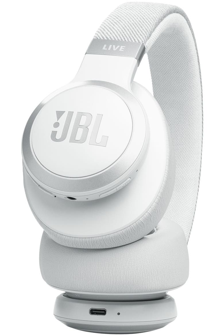 Live 770NC Wireless Over-Ear Headphones with True Adaptive Noise Cancelling, Alternate, color, White