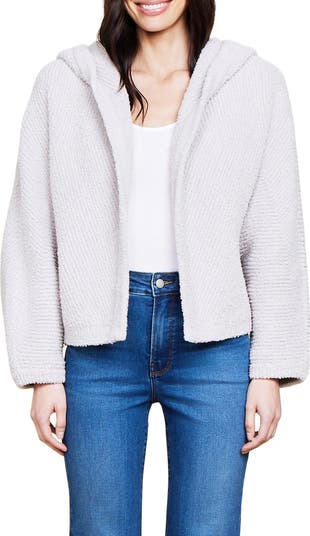 CozyChic<sup>®</sup> Hooded Chevron Rib Cardigan