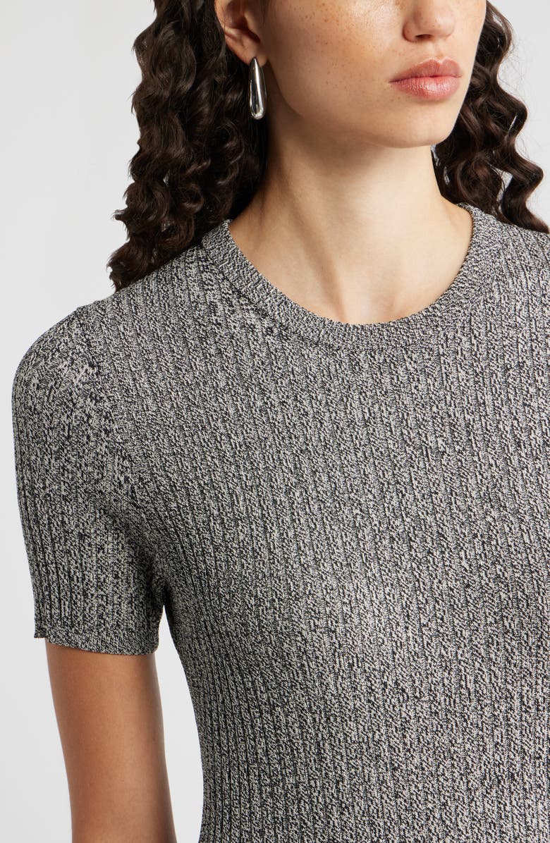 Nordstrom Rib Knit Dress, Alternate, color, Beige-Black Marl