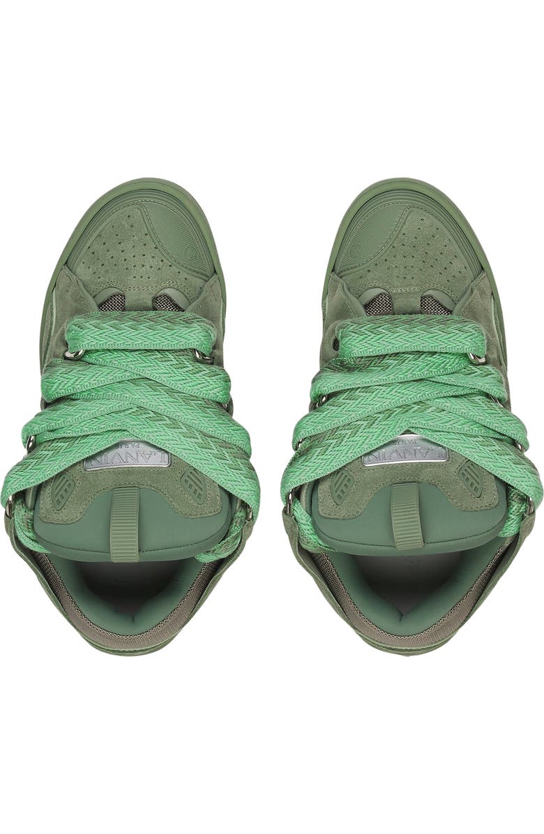 Lanvin Curb Monochrome Leather sneakers, Alternate, color,