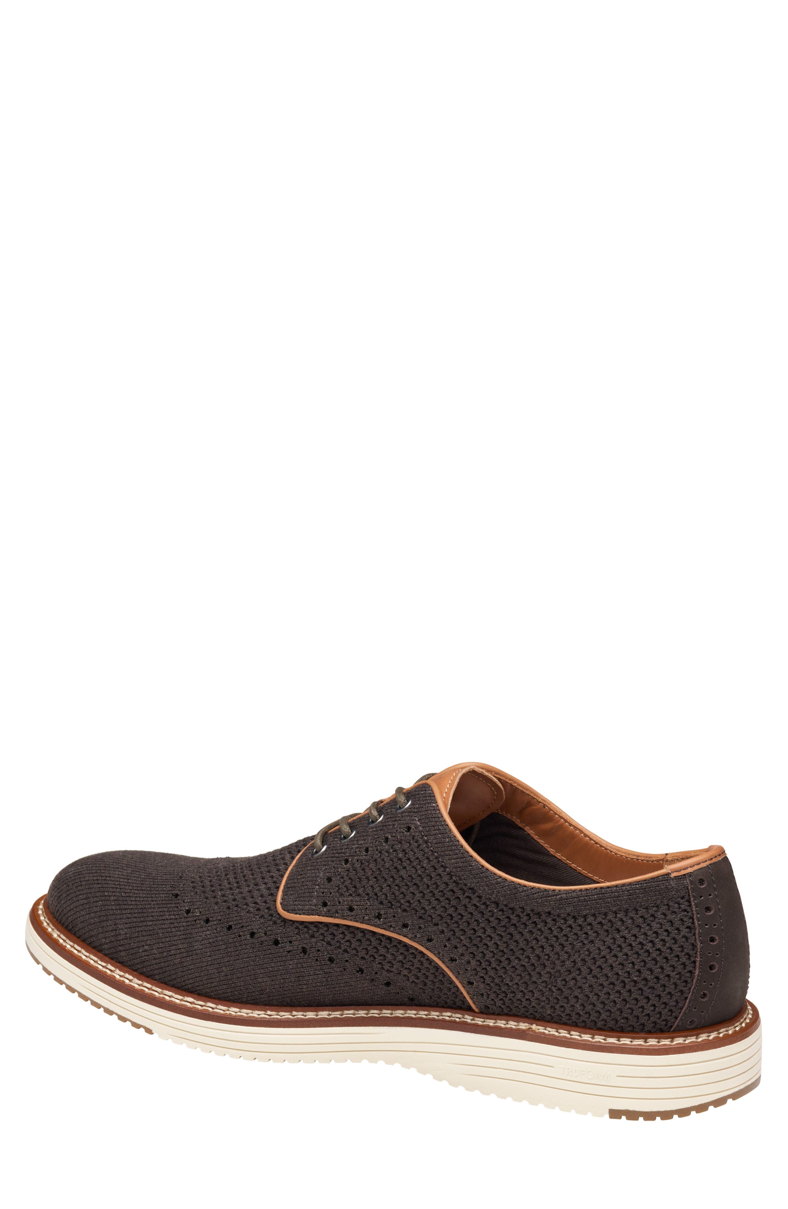 Johnston & Murphy Upton Knit Wingtip Derby, Alternate, color, Brown Heathered Knit