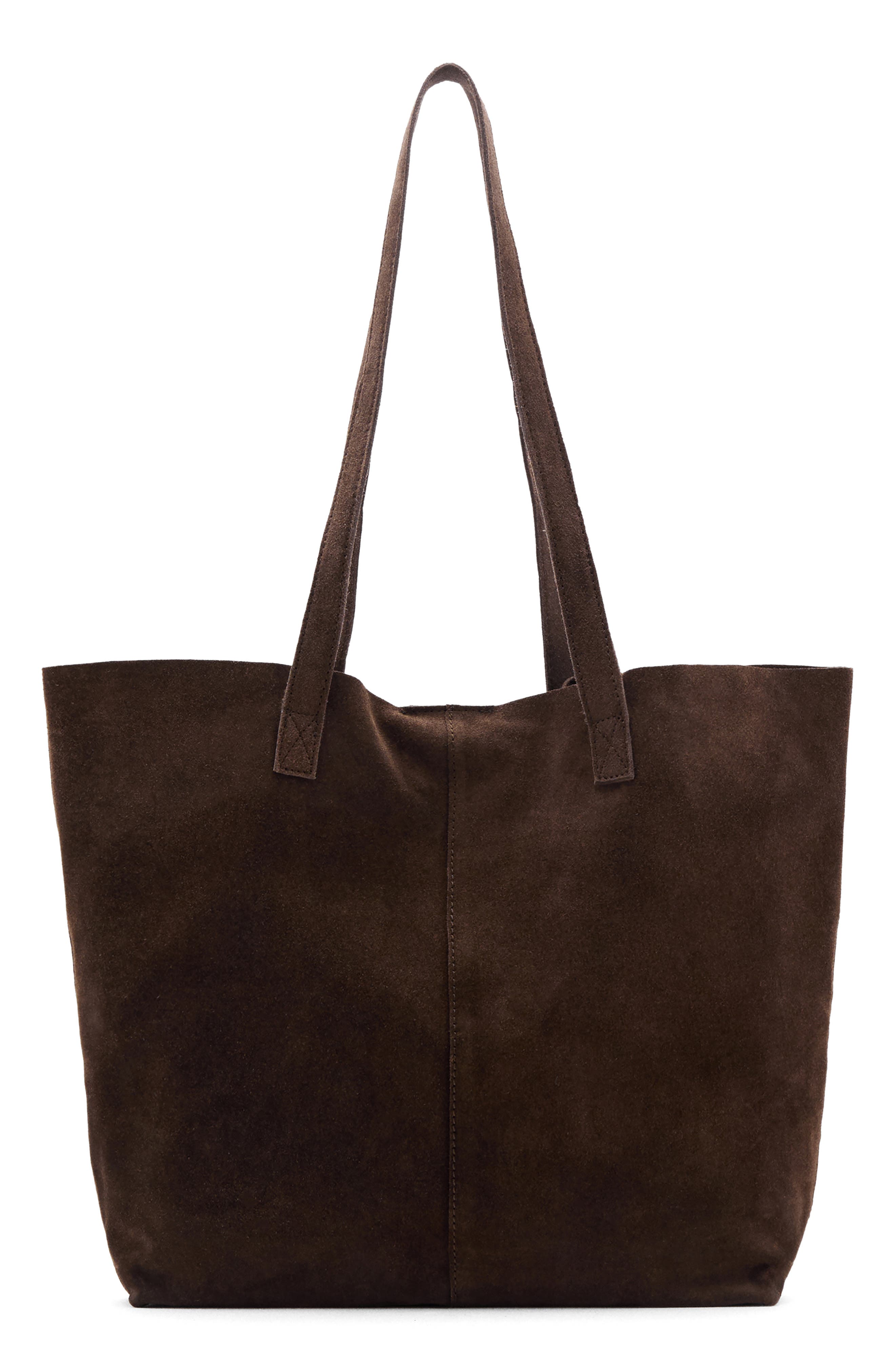 MANGO TEEN Suede Tote Bag, Main, color, 