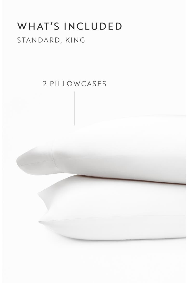 Set of 2 Pillowcases, Alternate, color, WHITE
