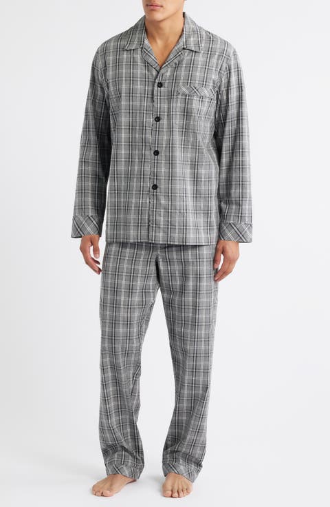 Ash Plaid Cotton Pajamas