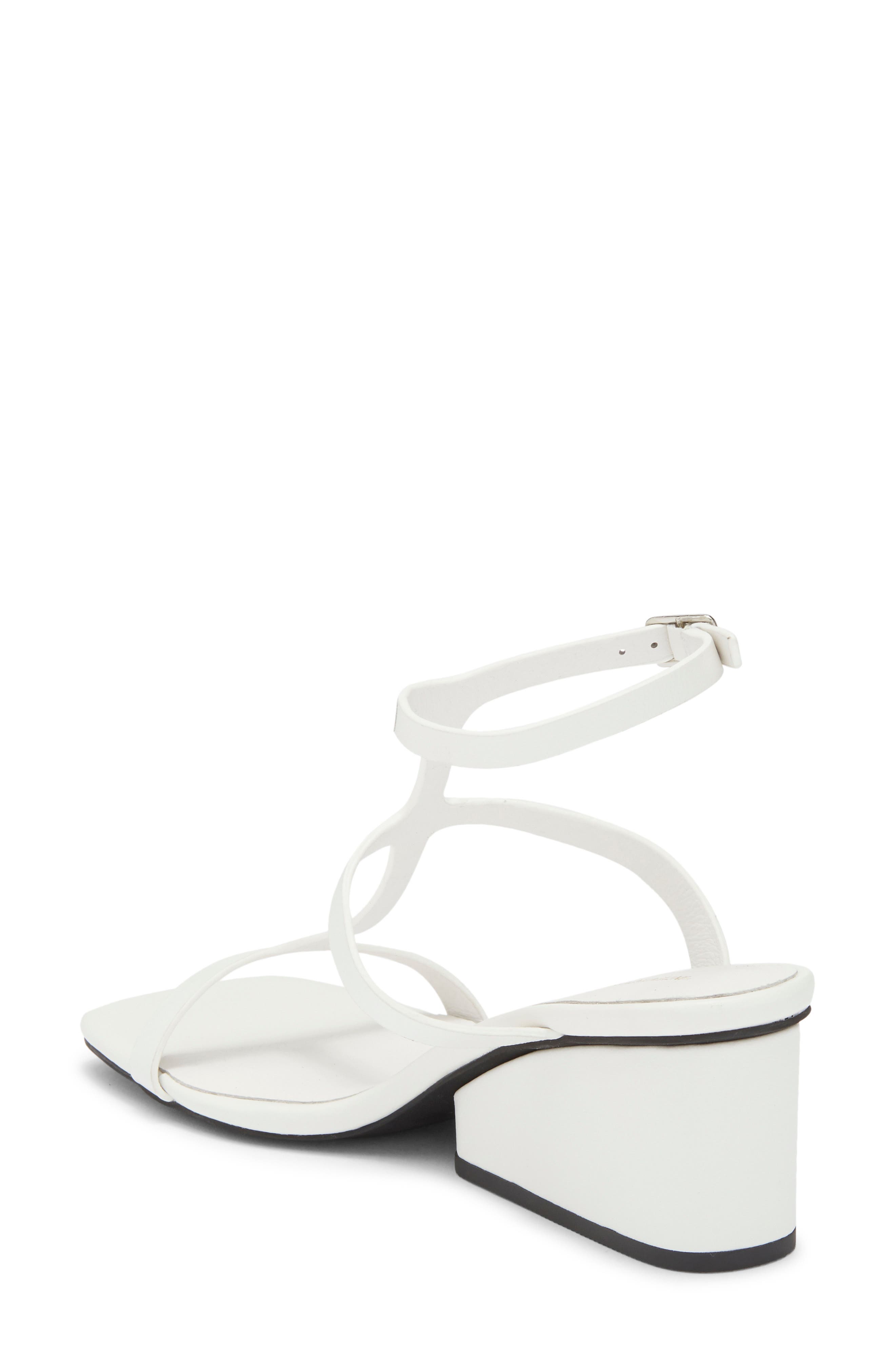 Semy Ankle Strap Wedge Sandal, Alternate, color, WHITE