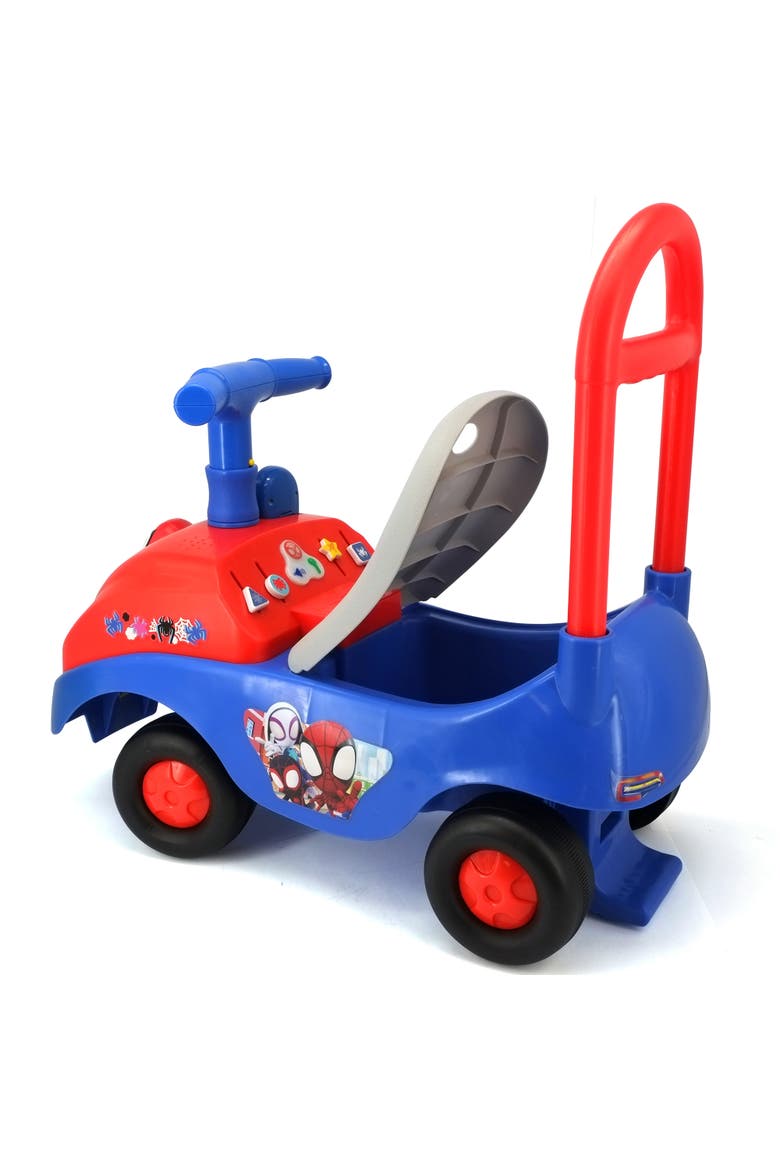 Spidey Foldable Handle Rideon W/ Interactive Dashboard & Sounds, Alternate, color, Multicolored