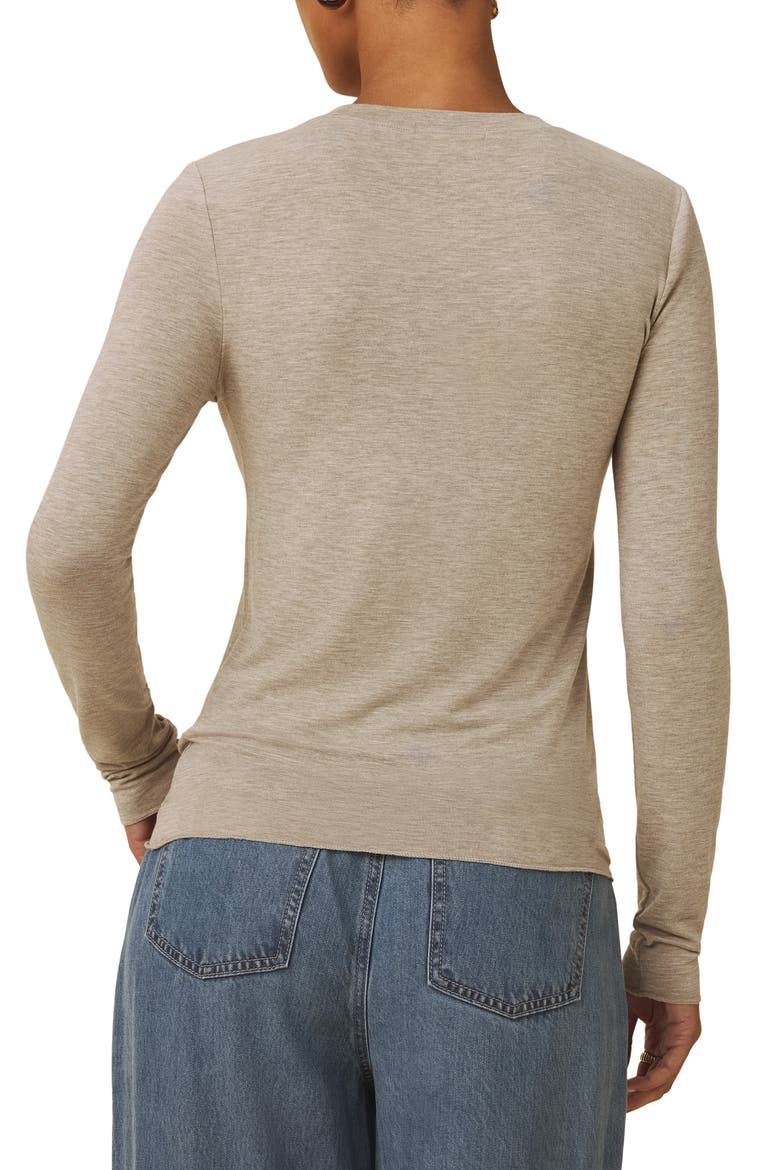 Bri Long Sleeve Knit Top, Alternate, color, LIGHT CEDAR HTR