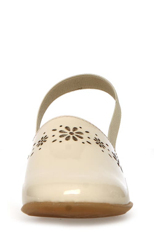 Naturino Kids' Callais Slingback Flat In Beige-platinum