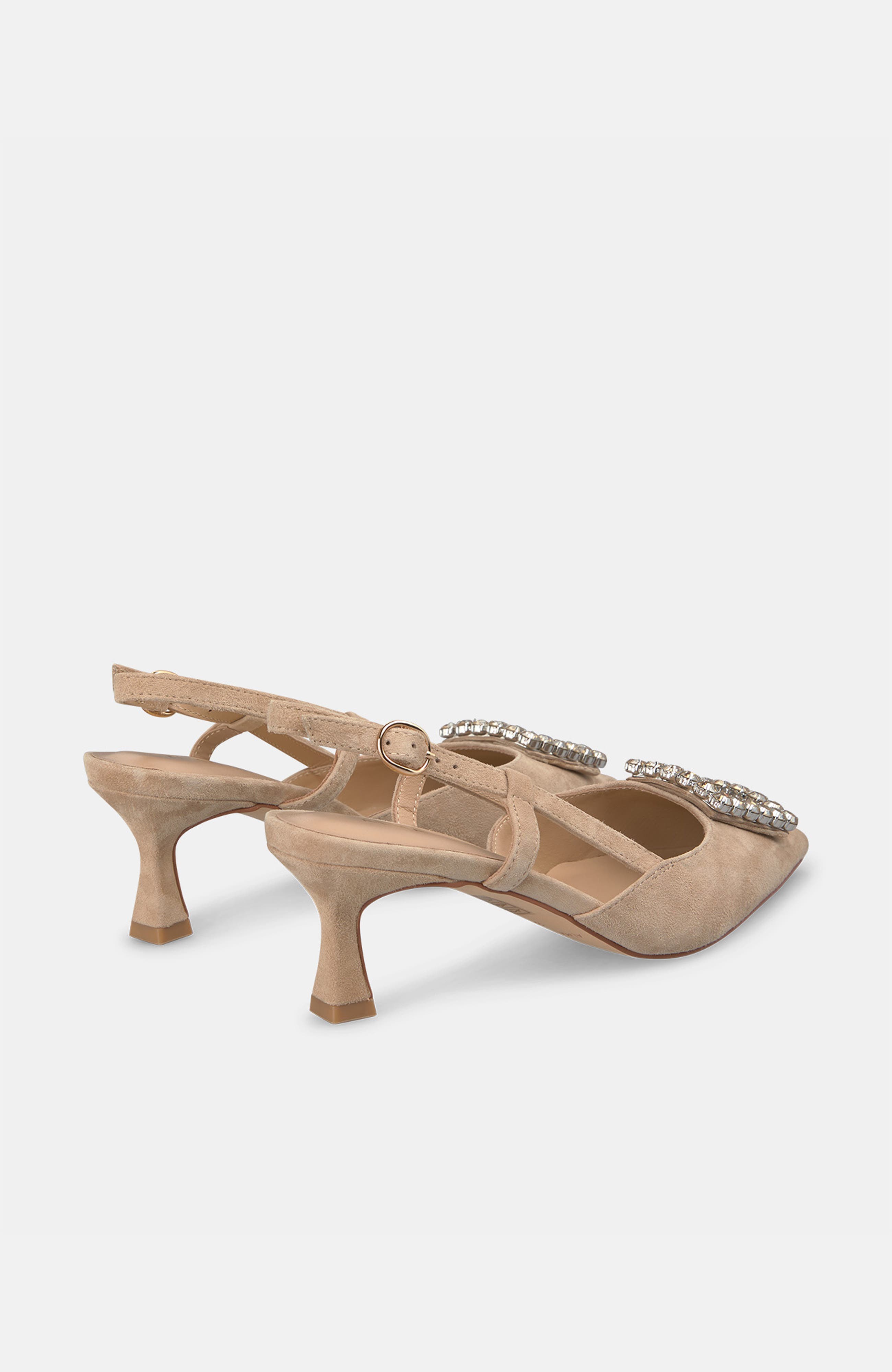 Kitten Buckle Shoe, Alternate, color, Beige