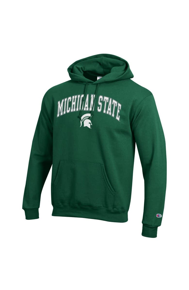 Champion Men's Champion Green Michigan State Spartans Arch Over Logo Pullover Hoodie, Alternate, color, Green