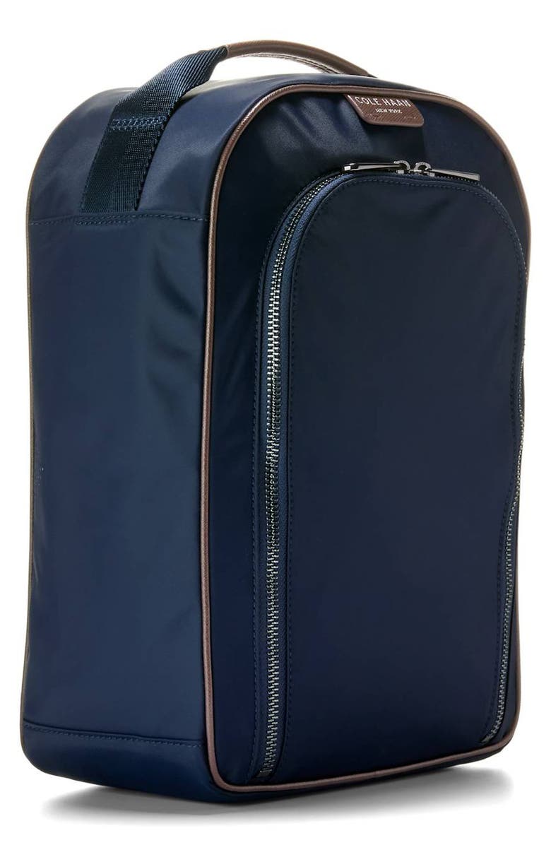 Cole Haan Carson Golf Shoe Bag, Alternate, color, Navy Blazer/ Madiera