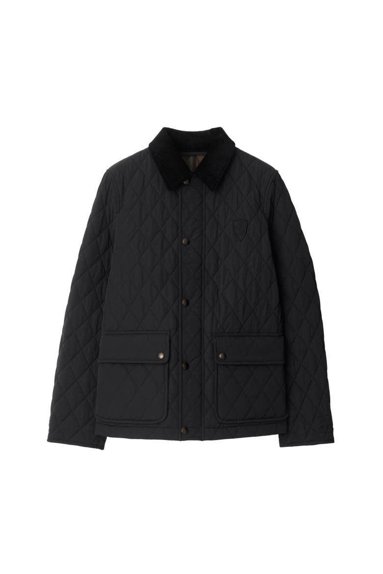 Quilted Nylon Jacket, Alternate, color, Black/snug