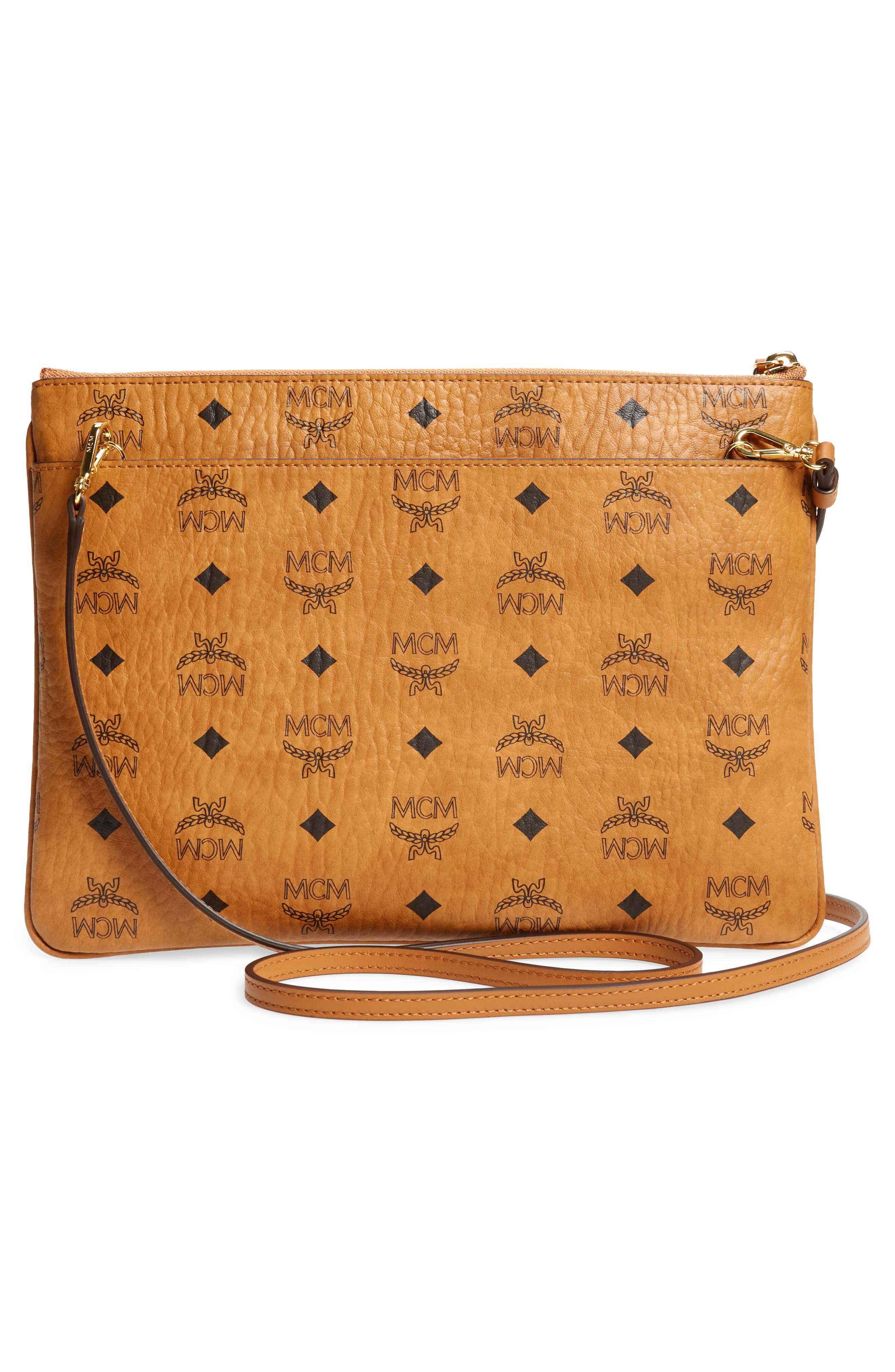 MCM Visetos Original Pouch, Alternate, color, 