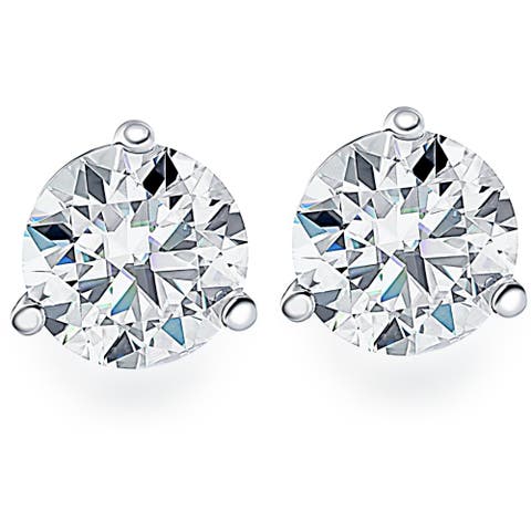 1 1/2Ct Diamond Studs Lab Grown 14k Gold Lab Grown Diamond Earrings