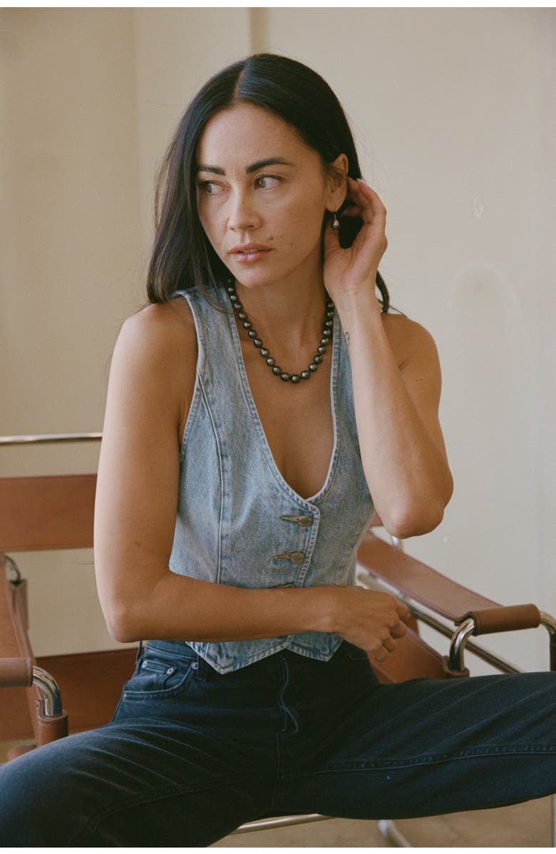 The Pearl Source Tahitian South Sea Teardrop Earrings, Alternate, color, Yellow Gold - Black Pearl